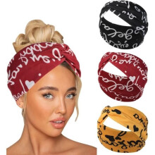Elastic Headband - FFashion - Pack of 3 - Cotton - Non-slip - One Size