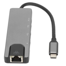 VINGVO Type-C Hub 5-in-1 Type-C to HD Multimedia Interface 4K 60Hz Adapter with USB Docking Station