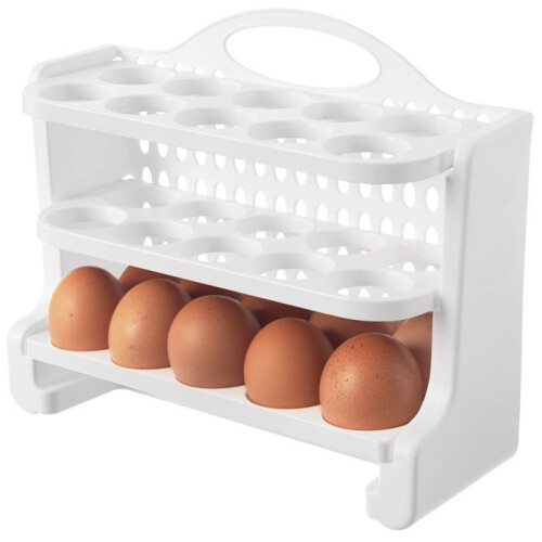 VILDE Egg Box 30 eggs - 3 levels - made of durable plastic - practical and reusable.