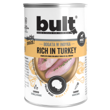 BULT Rich in Turkey - vådfoder til hunde - 24x400g