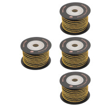 4Rouleaux Corde Tressée DIY Bracelet Corde Bijou Polyester