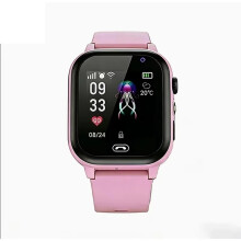 (Pink) Waterproof Kids GPS Location Smart Watch SOS Sim Card Call Child SmartWatch Camera Boys Girl Gift For Ios Android