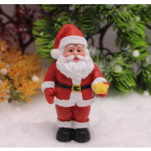 1 Miniature Christmas Resin Figurine – Seasonal Desk Decoration for Office, Bedroom, Car and Aquarium – Ornament fes1