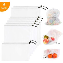 Storage bags - 9 pcs - Reusable - Washable - Environmentally friendly