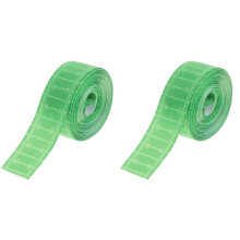 2Rouleaux Ruban Décoratif Vert Rugby En Polyester Pour DIY Fête