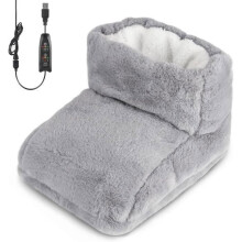 Electric Foot Warmer - NOBRAND - Grey - Flannel - 3 Heating Modes, Multiple Colors - FOOT WARMERS