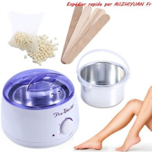 500ml Hot Wax Warmer + 100g Wax Beads + 5 Professional Spatulas - Electric, Portable