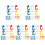 10Boîtes Épingles Portable En Aluminium Couleurs Assorties 1