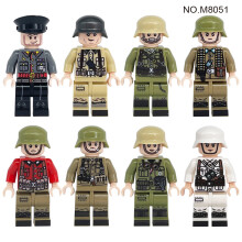 Military Building Blocks Soldiers Mini Figure Army Toys Christmas Gift 8 PCS