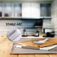 Stainless Steel Silver Spoon Rest for Kitchen Counter Cooking Utensil Rest Spoon Ladle Holder for  Large Size  9.61 x 3.74 Inch(2PCS)