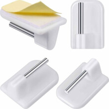 Adhesive Hooks - OKUMGGYJ - 20 Packs - White - 2.5 x 1.7 cm - Durable and Easy to Install