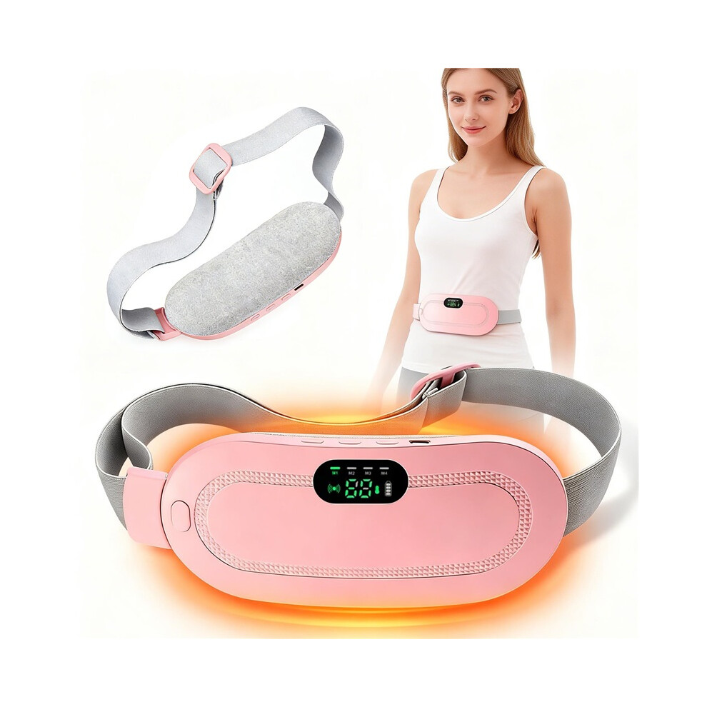 Stoyotu Pink (Pink) Electric Heating Menstrual Belt With Vibration Pain Relief Cramps