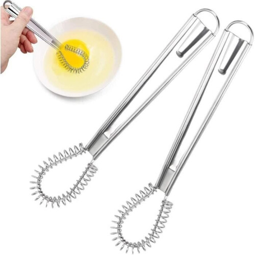 Manual Egg Beater - Kitchen - Stainless Steel - 2 Pieces - Durable - Adjustable