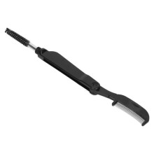 Eyelash comb - SALUTUYA - 2 in 1 - Stainless steel - Foldable - Eyebrow brush