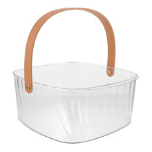 1Seau À Glace Portable En Transparent Pour Moments Festifs