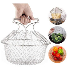 Salad Basket - Set of 2 - Stainless Steel - Diameter 23 cm - Multifunctional