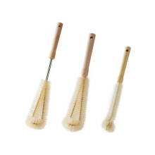 3-Piece Bottle Cleaning Brush Set, Bottle Brush with Head, Bottle Brush with Long Handle, Glass Bottle Brush