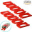 Fridge Bottle Storage Mat for Organization. (Red, 2-Pack) 1