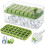 Ice Cube Tray with Lid, 64 Pieces Square Ice Cube Trays, Easy Release Ice Cube Mold 1