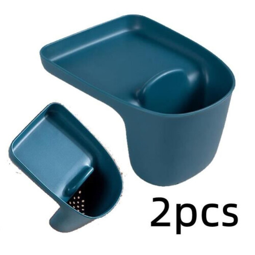 Sink organizer - Unspecified - Drain basket - Suction cup - PP material - Blue color