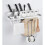 Wall-Mounted Kitchen Shelf, Multifunctional Spice Rack, Kitchen Organizer for Hanging Kitchen Utensils with 10 Hooks 1