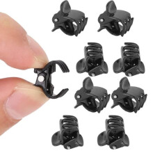 ESTANK 100-Piece Black Plastic Mini Hair Clips, Small Claw Hair Clips, Clothing Clips, Accessories