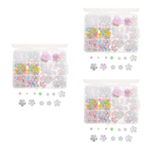 3Boîtes Kit Perles Multicolores DIY Pour Faciles À Assembler