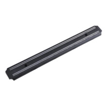 Wall-mounted magnetic knife storage rack, kitchen tool for the chef, utensil holder, black - 8115