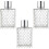 3 Pcs 100 ML Square Glass Perfume Bottles Empty Spray Atomizer for Perfume Liquid 1