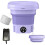 Mini Portable Washing Machine, Small Foldable Washing Machine with Drain Basket, Convenient 8L Washer 1