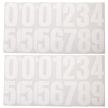 6Feuilles Stickers Numéros Autocollants Blancs Pour Et Maison