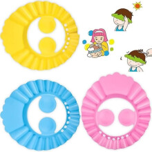 Σκουφάκι Baby Shower - 3 τεμάχια - Ρυθμιζόμενο - Προστασία ματιών - Για μπάνιο και λούσιμο