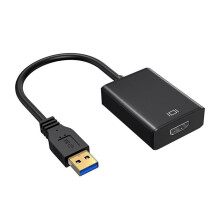 USB 3.0 to HDMI Adapter Cable, Audio Video Converter for Laptops and Tablets, Black - Yuan Yuan -