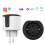 GYROOR Smart WiFi Plug - Remote Control - 16A - 2 Outlets - White 1
