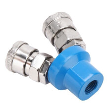 Fdit Quick Connect Pneumatic Fitting 1/4" Type C Quick Connect Air Pump Compressor Connector (2