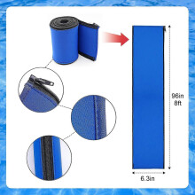 Pool Handrail Cover, Rail Grip for Swimming Pool with Zipper, 8 Ft Slip Resistant Safety Sleeve Compatible with Inground Ladder Hand Railing
