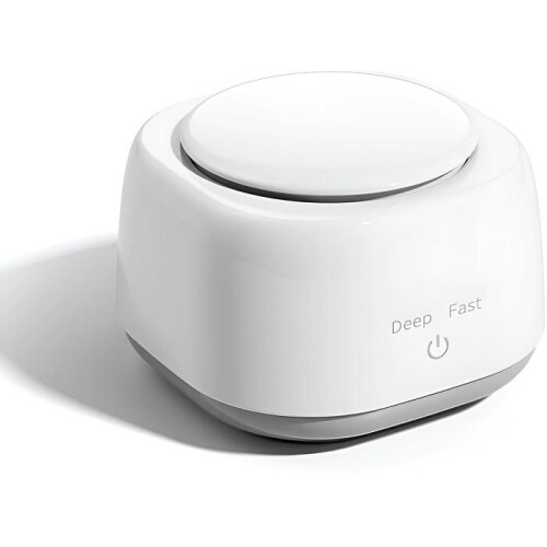 Domestic ultrasonic cleaner, 2 settings, 250 ml, 48 kHz, sterilization function, stainless steel construction, white