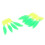 10 Pack Double Tail Soft Fishing Lures 9