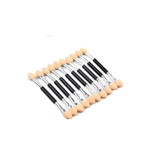 10-Piece Eyeshadow Applicators, Double-Sided Eyeshadow Brush, Double-Ended Foam Sponge Makeup Tool