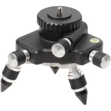 Huepar AT2 360 Rotating Adjustable Laser Level Adapter, Tripod Connector, with 1/4″-20 Male Thread and Horizontal Bubble