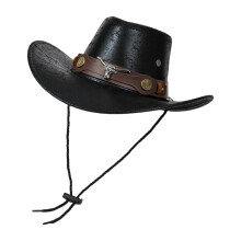 Stylish Western Cowboy Hats For Adults Durable Synthetic-Black