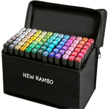 80 Colours Alcohol-Based Dual Tip Markers, Permanent Markers, Animation, Art, Sketch Markers