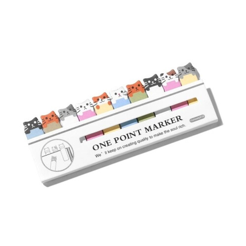 Kitten bookmarks, 150 sheets, cat stickers