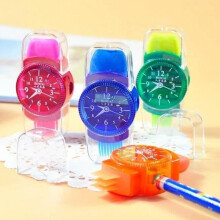 Pencil Sharpener - Colorful - Mini Pencil Sharpener with Erasers and Brush - School Supplies for Girls