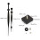 Quartz Clock Movement Motor Kit - SURENHAP - Hour and Minute Hands - White 1