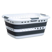 45L Foldable Laundry Basket - Large Capacity - Ergonomic Handles - 5five