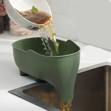 Drain basket - Elegant - Multifunctional - PP material - Elephant design - White color