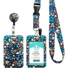 Neck Lanyard Badge Holder with Card Holder, Lanyard Strap Neck Strap with Swivel Lobster Clasp - for ID Badge Holders