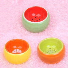 Ceramic Rodent Feeder Set of 3 Small Animal Bowls Ceramic Bowl for Hamsters Guinea Pigs Gerbils.