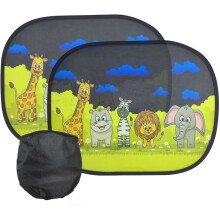 Baby Car Sunshade with Suction Cups, 2PCS Child Side Window Windshield Covers, Self-Adhesive, Storage Bag, Sun Protection and
